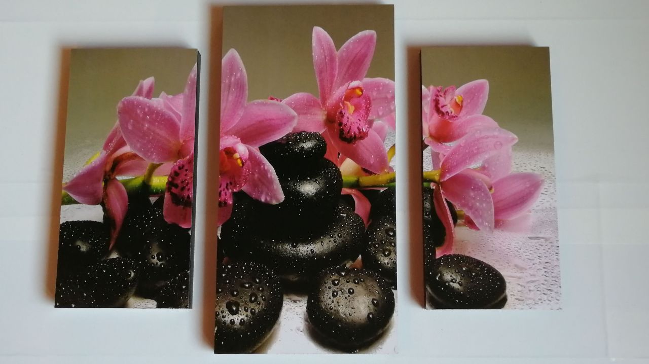 Pink Orchidea 3 részes fali kép 50x40 Pink Orchidea 3 részes fali kép 50x40