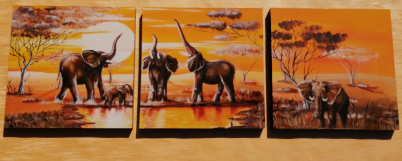 Afrika 3 részes fali kép 90 x 30 Afrika 3 részes fali kép 90 x 30
