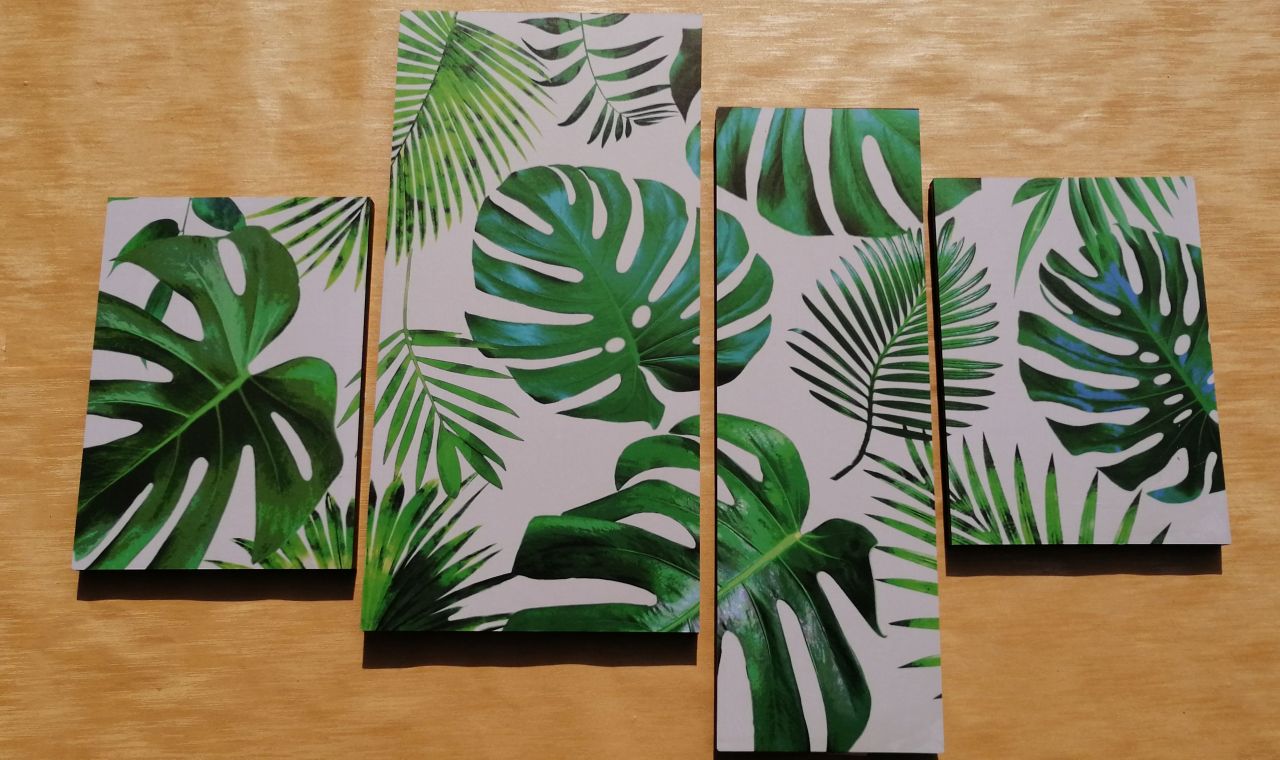 Trópusi Pálma 4 részes falikép 100 x 70 Trópusi Pálma 4 részes falikép 100 x 70
