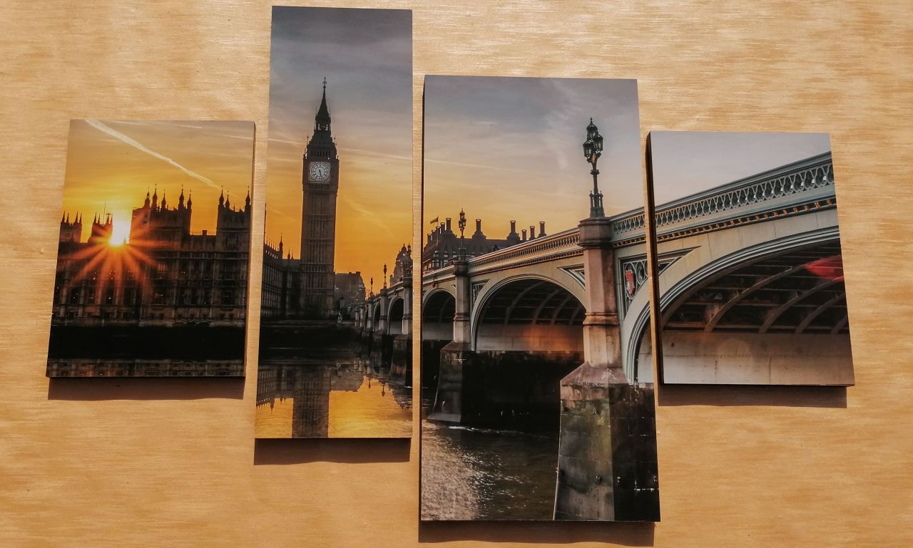 London 4 részes falikép 100 x 70 London 4 részes falikép 100 x 70
