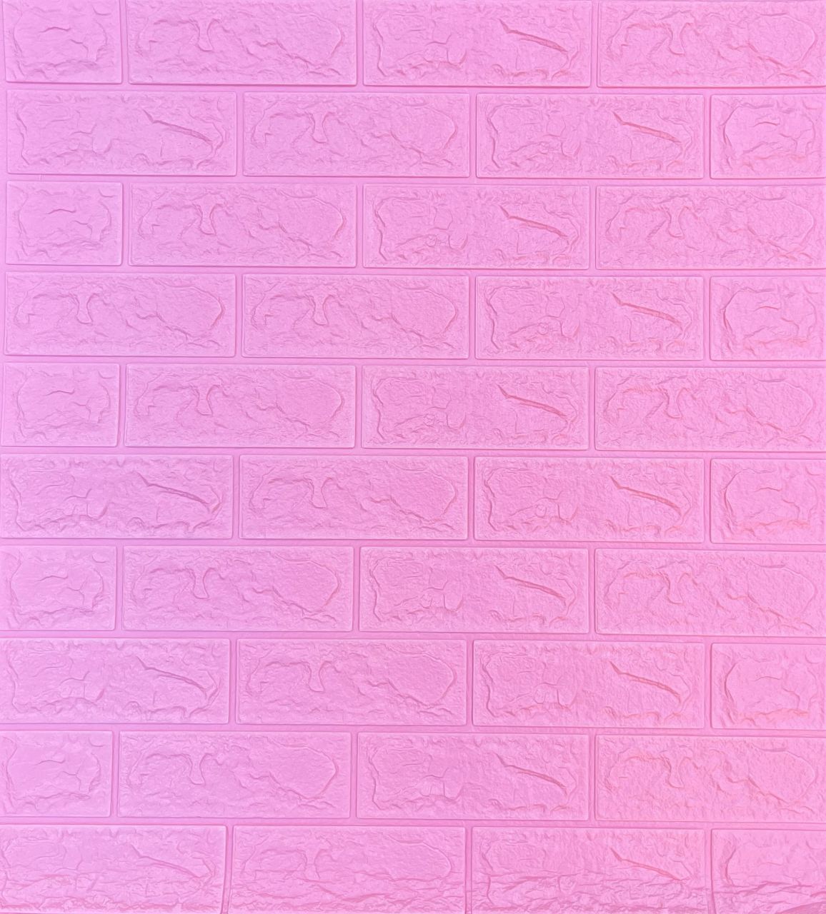 Pink téglás 3D fali panel (70x77cm) - öntapadós