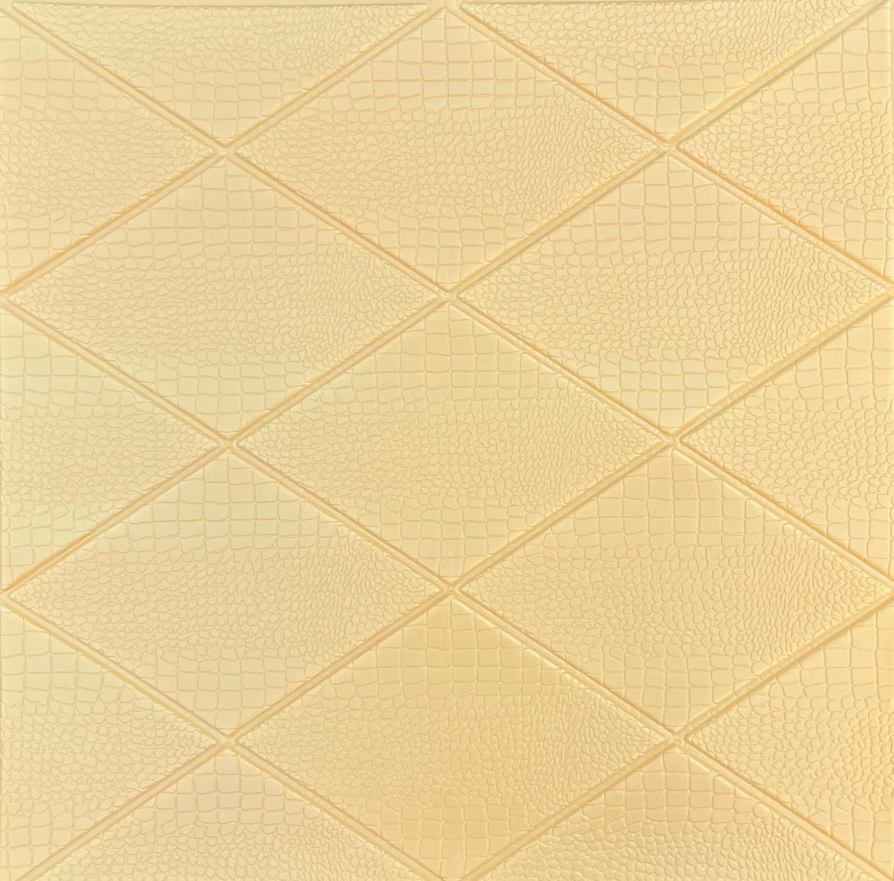 Exclusive Yellow Lux 3D fali panel (70x70cm) - öntapadós