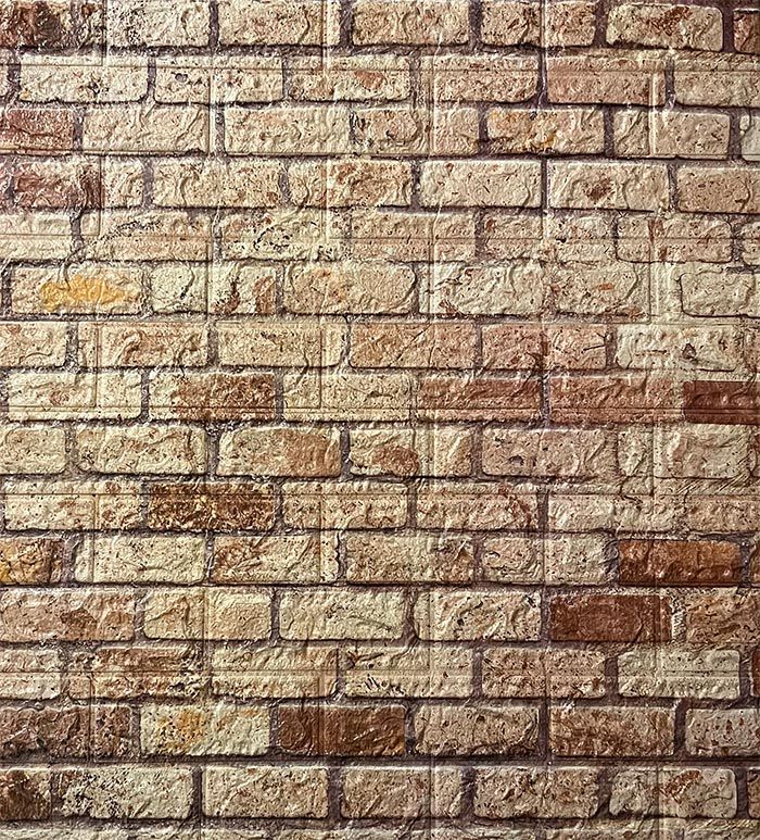 Europe brick 3D fali panel (70x77cm) 6mm vastag