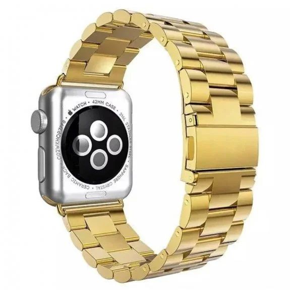 Steel Fit Rozsdamentes Acél Gold Óraszíj Apple Watch 42/44/45/49